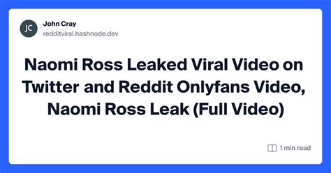 naiomi ross leaked|Shocking Naomi Ross Leaked Video Exposed